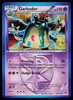 Pokemon Card - Garbodor Plasma Storm 66/135 Holo Rare - Image 1