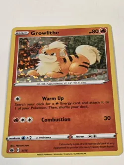 Growlithe Holo 4/15 McDonalds 2022 Match Battle Pokemon Card Mint NM Holo - Image 3