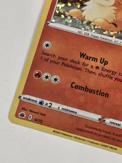 Growlithe Holo 4/15 McDonalds 2022 Match Battle Pokemon Card Mint NM Holo - Image 4