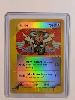 Tauros 138/165 Reverse Holo Expedition Base Set 2002 Pokemon e-Reader LP - Image 1