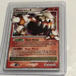 Heatran LV.X DP31 Black Star Promo Rare Holo Foil Pokemon Card NEAR MINT NM - Image 1