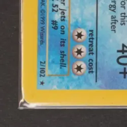 1999 POKEMON BASE SET UNLIMITED #2/102 BLASTOISE HOLO RARE - Image 4