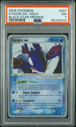 Pokemon TCG Kyogre ex 037 Black Star Promos! PSA 7! - Image 1