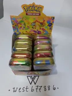 Pokemon TCG - S&V 151 Mini Tin Display - x10 Sealed Mini Tins - Image 1