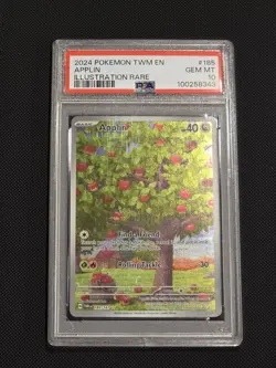 PSA 10 Applin 185/167 Illustration Rare Twilight Masquerade Gem Mint Pokemon TCG - Image 1