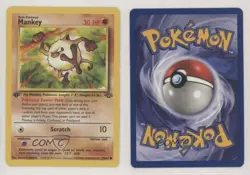 Mankey 1st Ed. Pokemon Jungle #55 1999 - Image 3