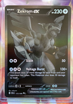 2025 Pokemon Zekrom ex #172 Black White Rare NM-MT Black Bolt - Image 1