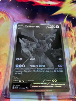 2025 Pokemon Zekrom ex #172 Black White Rare NM-MT Black Bolt - Image 2