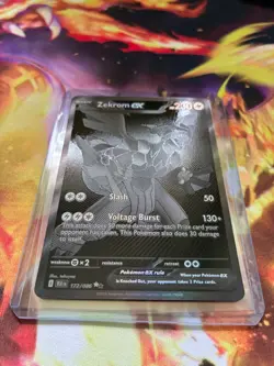2025 Pokemon Zekrom ex #172 Black White Rare NM-MT Black Bolt - Image 3