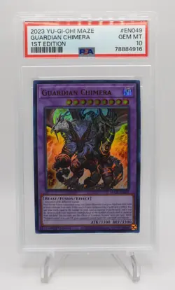 2023 Yu-Gi-Oh! 1st Edition Guardian Chimera MAZE #EN049 PSA 10 GEM MINT 💎 - Image 1