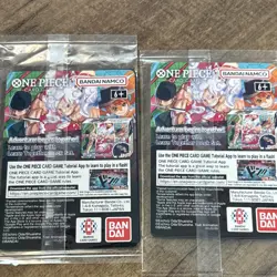 2 Bandai Namco One Piece Card Game US Voyage Monkey D. Luffy 2 Card Lot - Image 2
