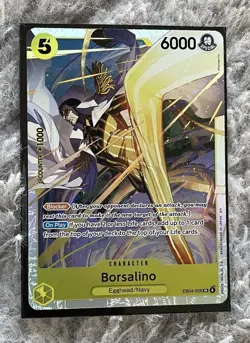 One Piece TCG Borsalino EB04-058 SR Foil Pre Release English OP15 Meta Card - Image 1