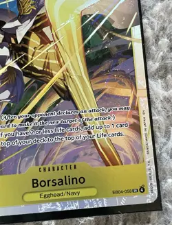 One Piece TCG Borsalino EB04-058 SR Foil Pre Release English OP15 Meta Card - Image 4