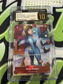 2024 One Piece Premium The Best Foil Nico Robin #OP05-010 CGC 10 PRISTINE - Image 1