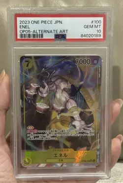ONE PIECE Awakening of The New Era JAPANESE ENEL #OP05-100 Alt Art PSA 10 (#1) - Image 1