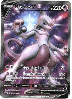 Mewtwo V - Promo SWSH: Sword & Shield Promo Cards SWSD Psychic Holo SWSH229 NM - Image 1