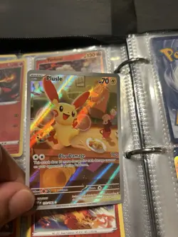 Pokemon TCG Paradox Rift Plusle Illustration Rare Holo Card 193/182 - Image 2