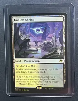 MTG FOIL Godless Shrine Edge of Eternities 0254 Magic the Gathering Promo Card - Image 1