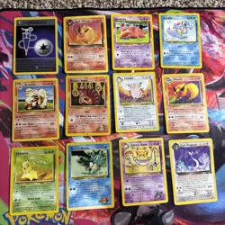 12 Card Pokemon Lot Vintage Base Jungle Gym Heros Team Rocket Neo Cards - Image 1