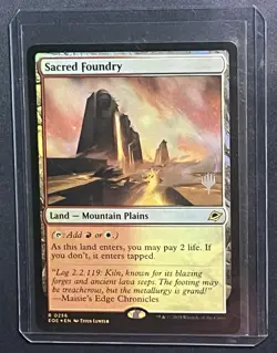 MTG FOIL Sacred Foundry Edge of Eternities 0256 Magic the Gathering Promo Card - Image 1