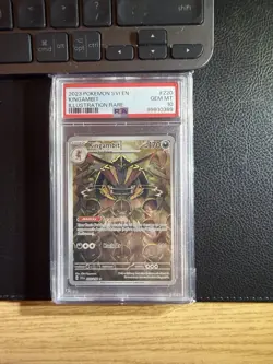 Kingambit 220/198 Scarlet Violet Base Pokemon Card Illustration PSA 10 - Image 1