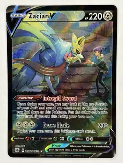 Zacian V - TG21/TG30 - Pokemon Astral Radiance Sword & Shield Ultra Rare Card NM - Image 1