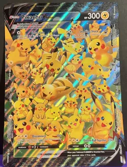 JUMBO Pikachu V Union Card SWSH141 Oversized Promo Pokemon Celebrations 25th NM - Image 1