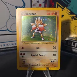 Hitmonchan - 7/102 - Pokemon Card Base Set Unlimited Holo Rare MP/HP (SEE PICS) - Image 1