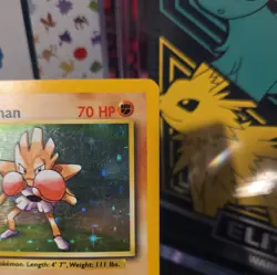 Hitmonchan - 7/102 - Pokemon Card Base Set Unlimited Holo Rare MP/HP (SEE PICS) - Image 4