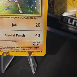 Hitmonchan - 7/102 - Pokemon Card Base Set Unlimited Holo Rare MP/HP (SEE PICS) - Image 5