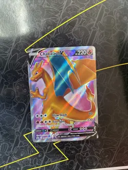 Pokemon TCG Champions Path Charizard V Full Art Black Star Promo Card SWSH050 - Image 1