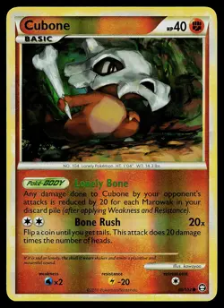 Pokemon Card - Cubone Triumphant 60/102 Common Reverse Holo - Image 1