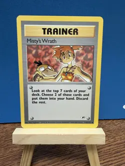Pokemon TCG Misty’s Wrath 114/132 Gym Heroes Uncommon Trainer WOTC Vintage Card - Image 1