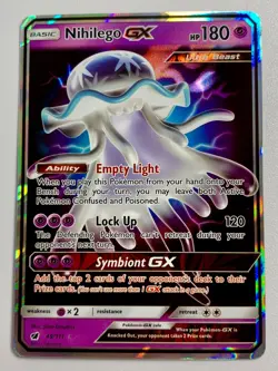 Pokemon Nihilego GX SM Crimson Invasion Ultra Rare Card 49/111 - Image 1