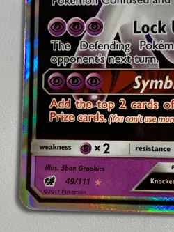 Pokemon Nihilego GX SM Crimson Invasion Ultra Rare Card 49/111 - Image 2