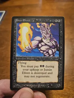 Junun Efreet Arabian Nights Regular Nice Card mtg - Image 2