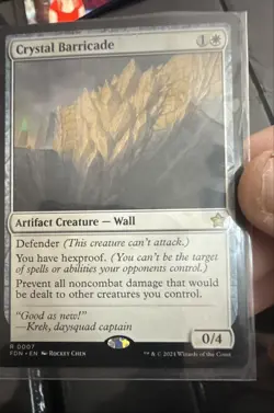 MTG Crystal Barricade Foundations Regular T138 - Image 1