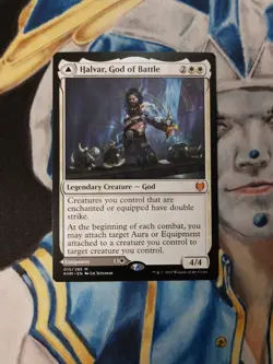Halvar, God of Battle MTG Kaldheim Mythic Creature God NM-M Pack Fresh x1 - Image 2