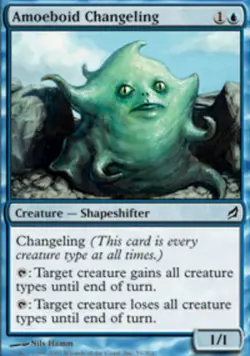 MTG Amoeboid Changeling, Lorwyn, Damaged, English - Image 1