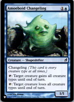 Amoeboid Changeling (LRW) C The List Reprints 51/301 NM Normal - Image 1