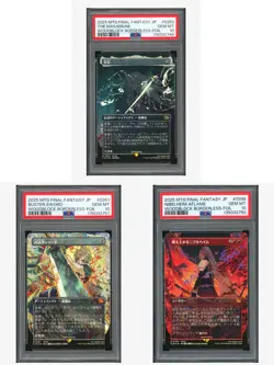 MTG PSA 10*3 Masamune & Buster Sword & Afalame Woodblock Borderless Foil FIN JPN - Image 1