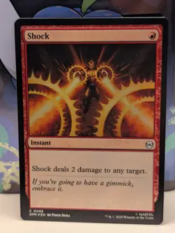 FOIL - Shock - MTG Marvel's Spider-Man Magic the Gathering 88 - NM - Image 1
