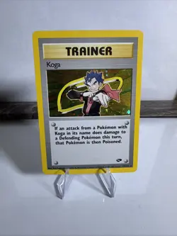 Pokemon TCG Koga Gym Challenge Trainer Holo Card 19/132 - Image 1