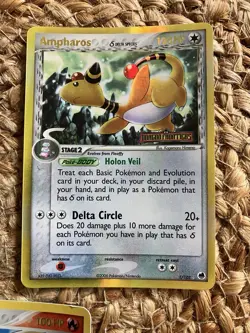3 Pokemon Cards-Blaziken 5/108; Ampharos 1/101; Hitmontop 26/115 (foil Shiny) - Image 3