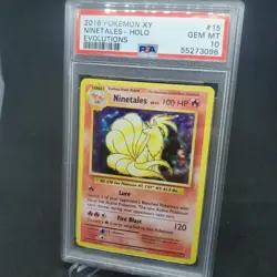 2016 Pokemon XY Evolutions Ninetales Holo PSA 10 15/108 RARE LOW POP HARD GRADE - Image 1