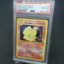 2016 Pokemon XY Evolutions Ninetales Holo PSA 10 15/108 RARE LOW POP HARD GRADE - Image 2