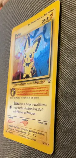 2000 Pokemon TCG Pichu Neo Genesis 12/111 Holo Holo Rare - Image 2