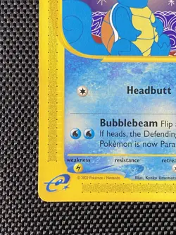 Pokemon Squirtle Expedition Non-Holo Card 132/165 Nintendo E-Reader Vintage NM - Image 5