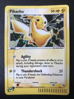Pikachu 012 Nintendo Promo Pokemon holo rare card - Image 1