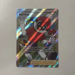 Pokemon TCG Shining Fates Holo Ball Guy Full Art Trainer 065/072 Ultra Rare NM - Image 1
